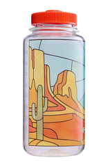 32oz Wide Mouth Stained Glass Print Bottles
