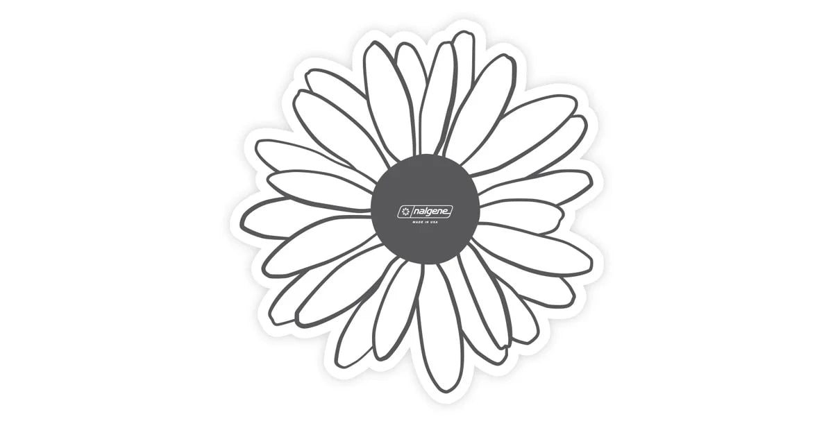 Nalgene Daisy Sticker - Dishwasher Safe - UV Coated