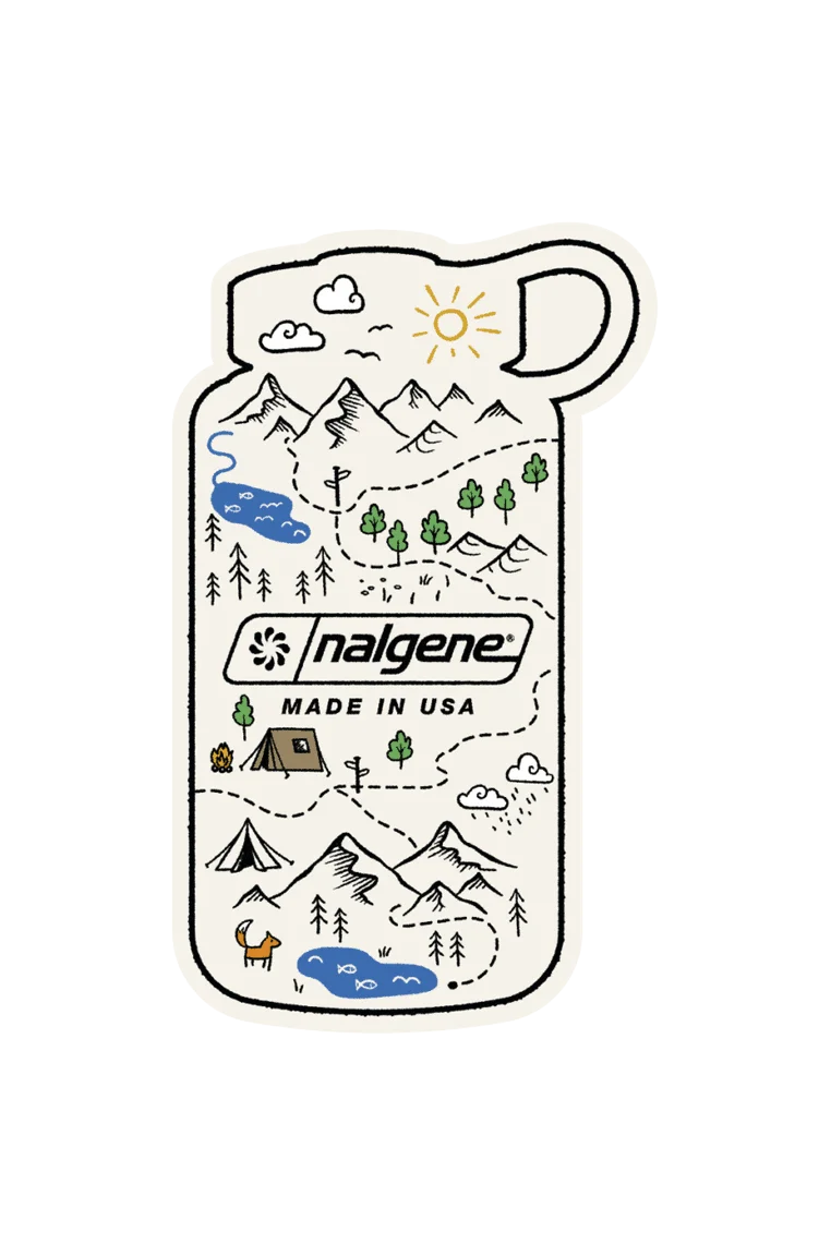 Nalgene Bottle Map Sticker