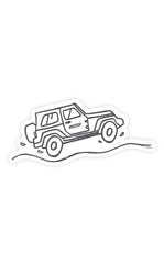Nalgene Jeep Sticker - Dishwasher Safe - UV Coated - Made in USA